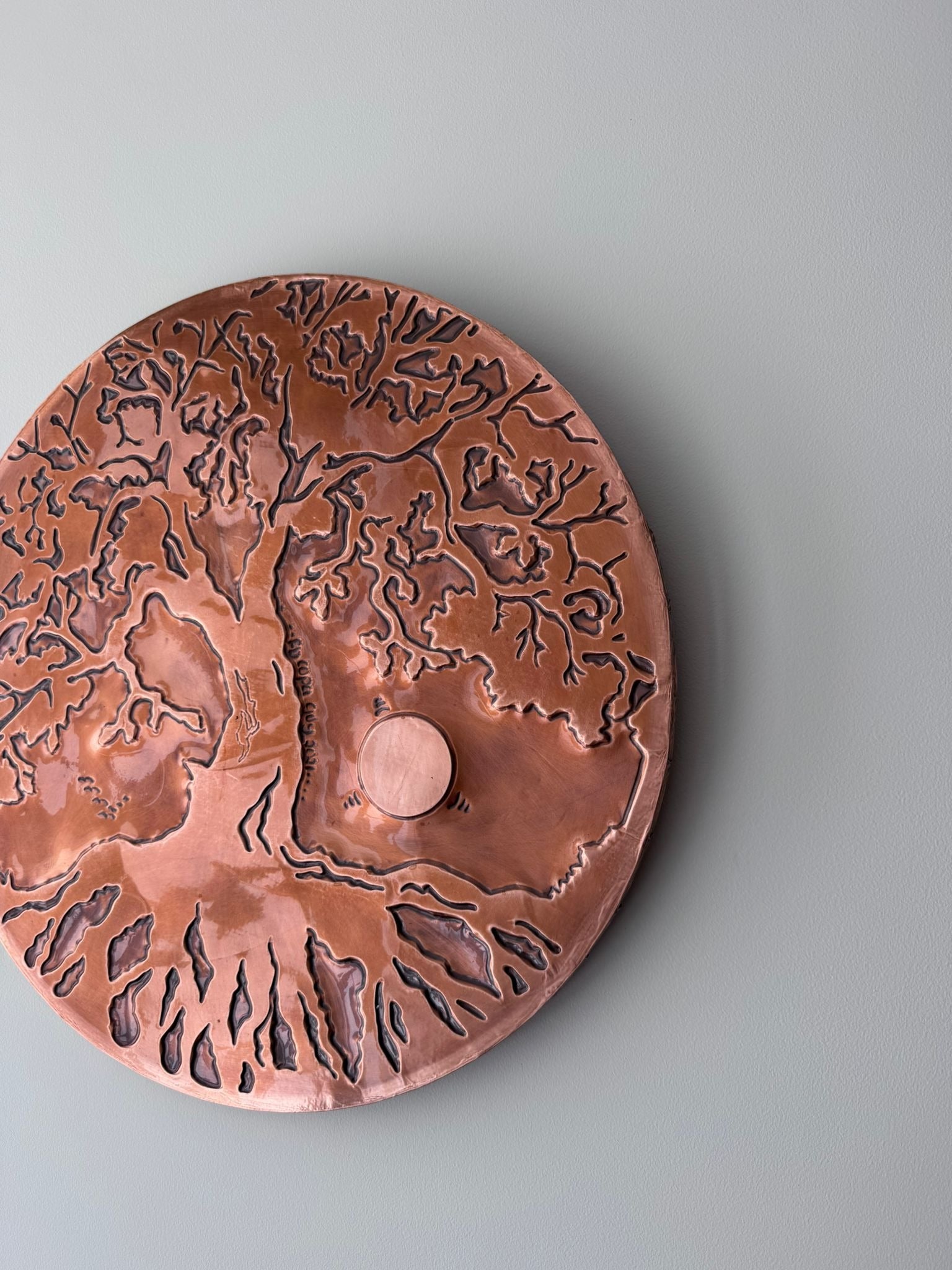 Ed Cope Guy Tree of Life Copper Relief Sculpture 2001 - Image 2