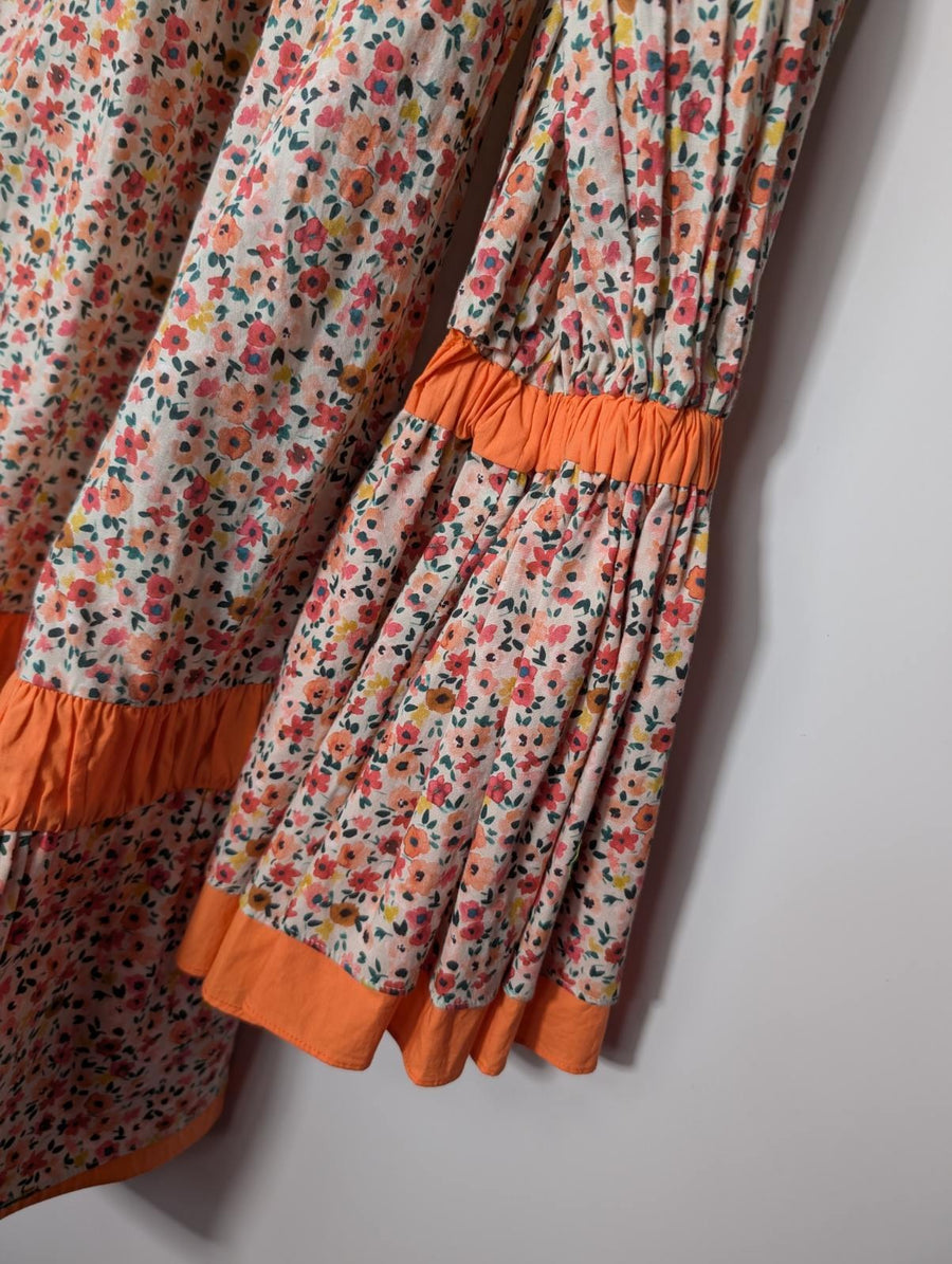 Silvia Tcherassi Pescali Floral Cotton Dress Size S - Image 2