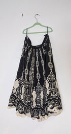 Bianca Spender Viscose Silk Blend Skirt - Black & White Print - Image 1