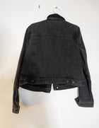 Silent Theory Black Denim Sherpa Jacket - Women's Size 10 - Image 2