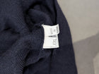 Sovrano Vintage Quarter-Zip Knit Sweater - Pure New Wool with Suede Patches - Image 3