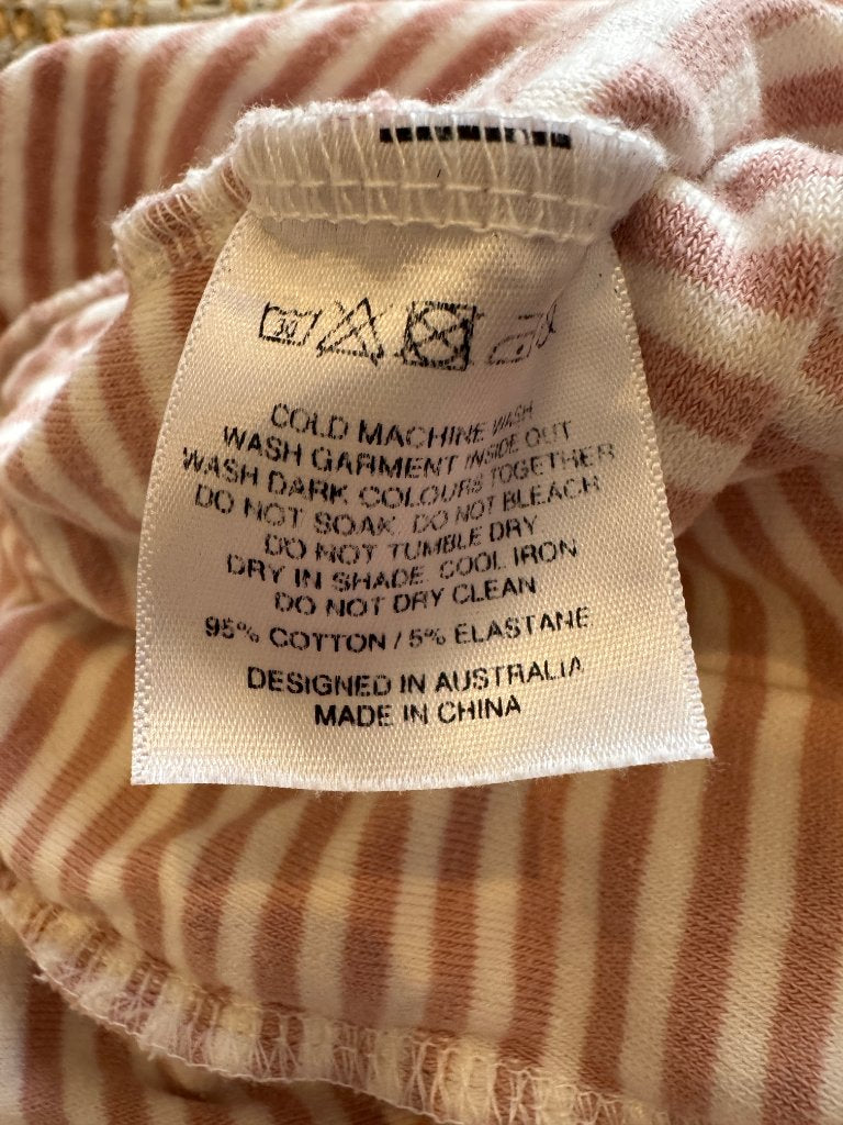 Miann & Co Women's Striped Terry Cloth Hooded Cover-Up Dress - Size XS - Image 3