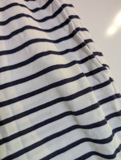 Sportscraft Striped Drawstring Knit Shorts Navy/White Size M - Image 3