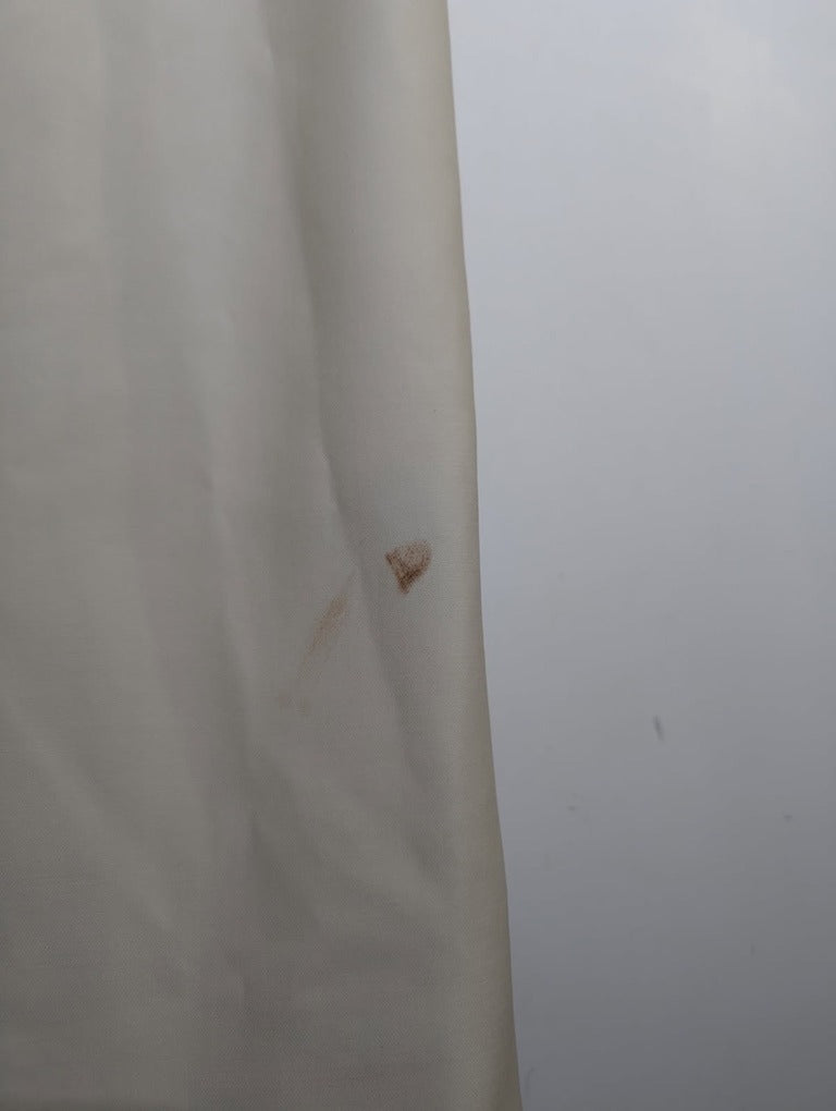 Ginger & Smart Longline Coat Cream With Gold Chain Detail - Image 3