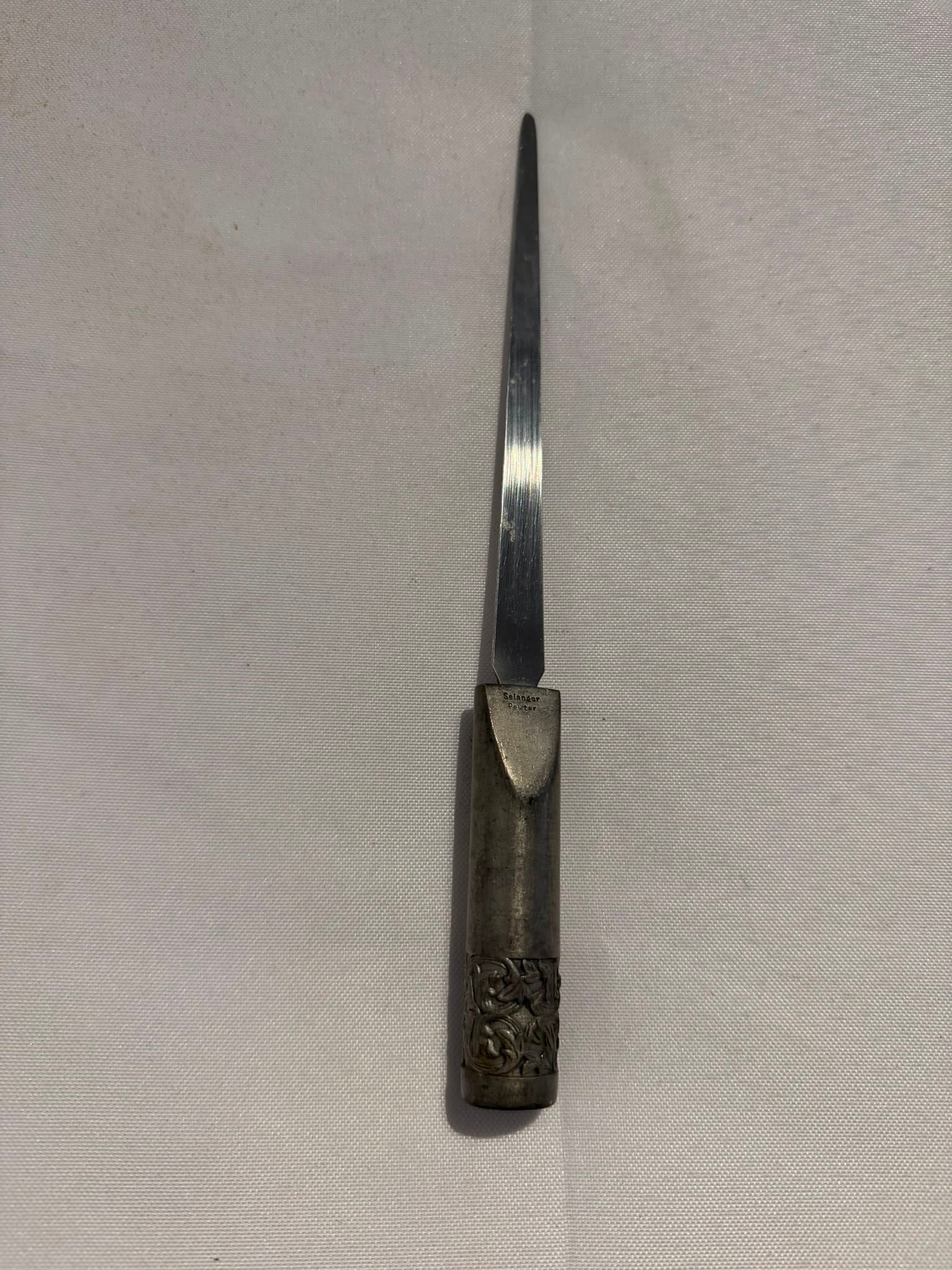 Selangor Pewter McDonald's Letter Opener Celtic Knotwork Silver - Image 2