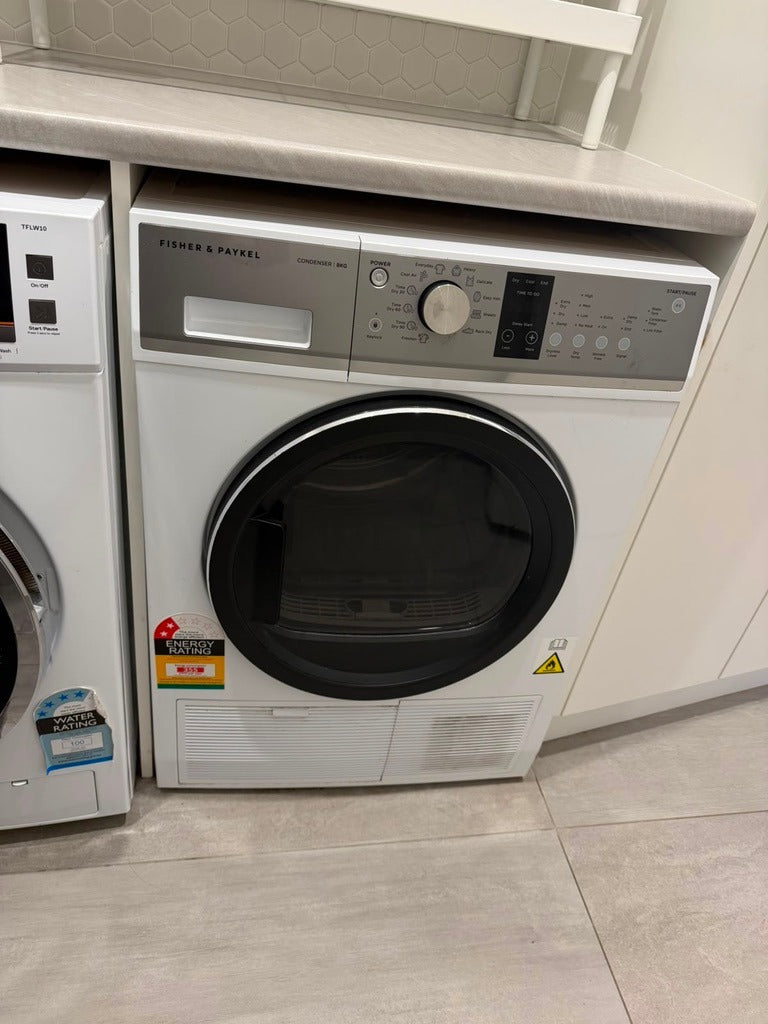 Fisher & Paykel 8kg Condenser Dryer DE8060P+ White - Image 2