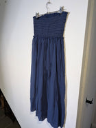 Isabel Marant Blue Smocked Strapless Maxi Dress - Size 36 - Image 2