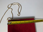 Reiss London Suede Clutch Bag Red with Gold Tone Chain Strap - Image 3