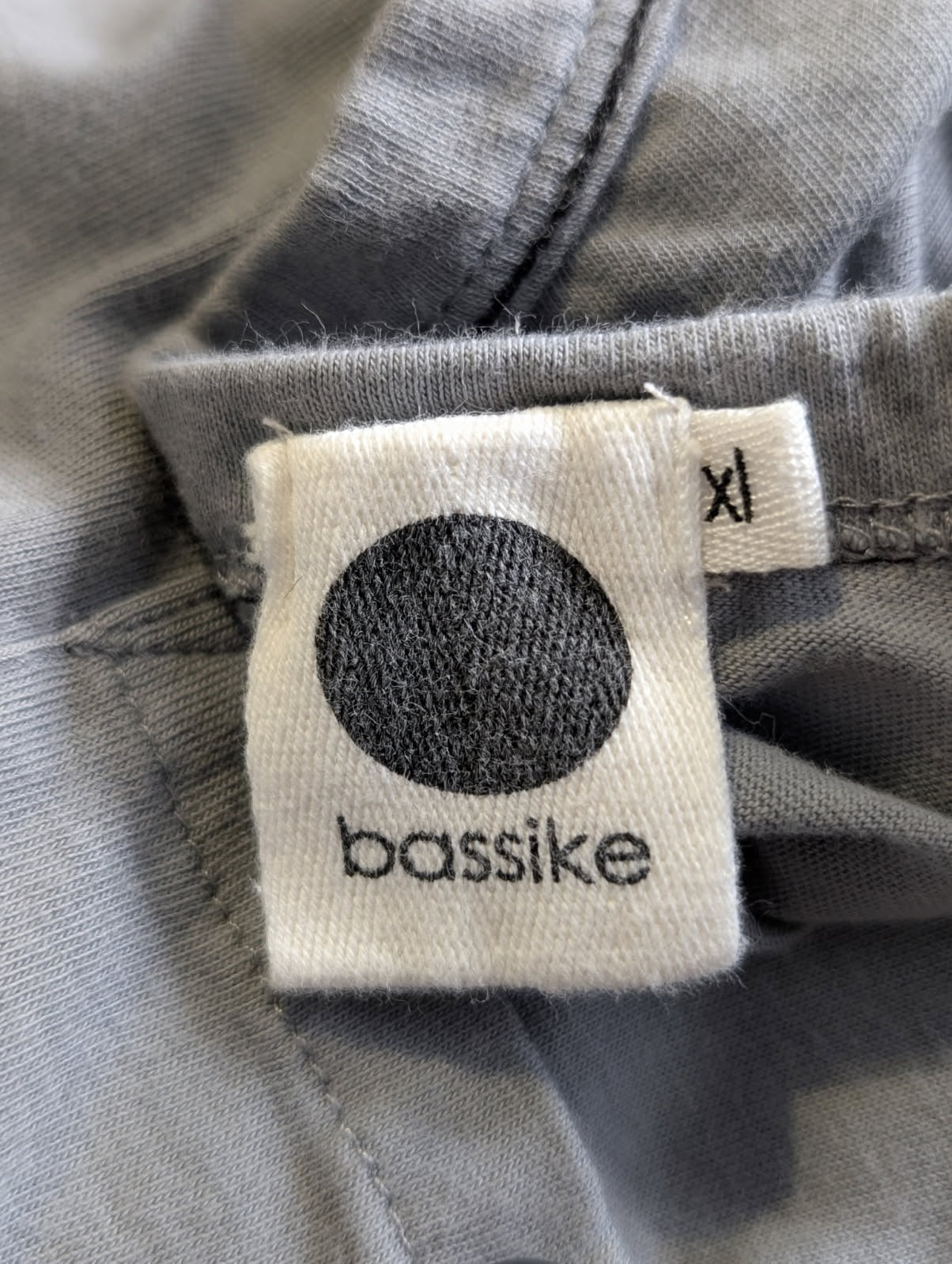 Bassike Men's Grey Cotton Pocket T-Shirt Size XL - Image 2