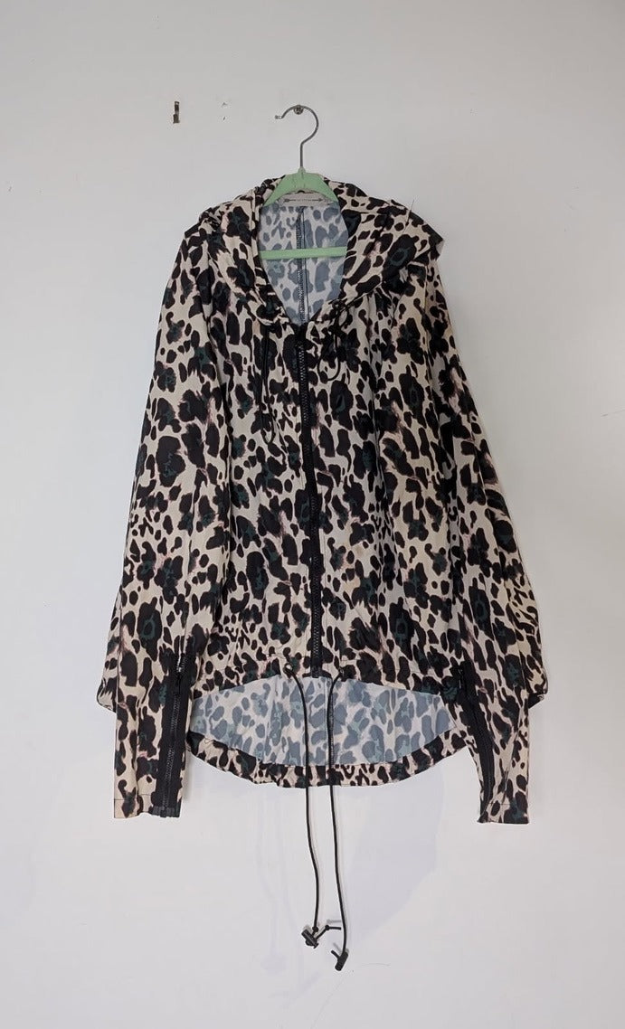 The Upside Leopard Print Hooded Jacket - Women's XL - Image 1