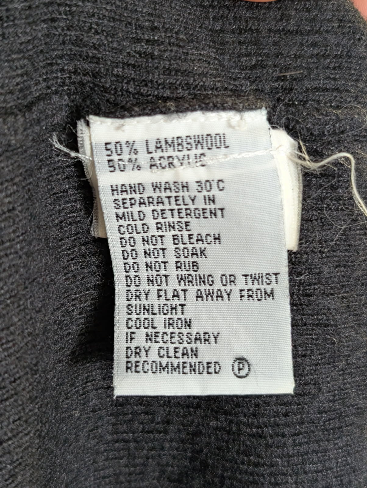 Lisa Ho Black Long Sleeve Knit Sweater - Size 10 - Image 3