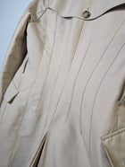 Zara Woman Double-Breasted Trench Coat Beige Size M - Image 3