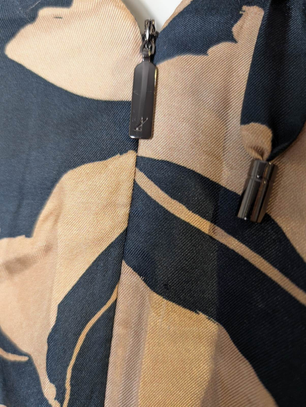 Ginger & Smart Silk Wrap Maxi Dress - Black & Tan Floral - Image 3