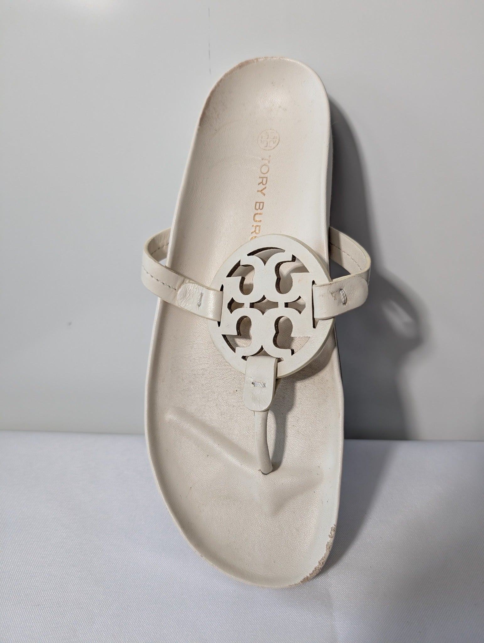 Tory Burch Miller Cloud Sandals Cream Women's US 10 - Image 2