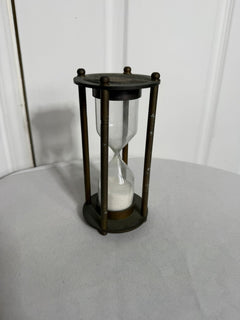 Epstein London Decorative Sand Timer Hourglass Bronze Tone Metal - Image 2