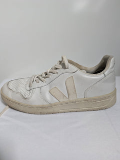 Veja V-10 Leather Sneakers White EU 41 US 8 - Image 2