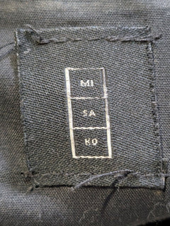 Mi Sa Ko Woven Tote Bag Black - Image 2