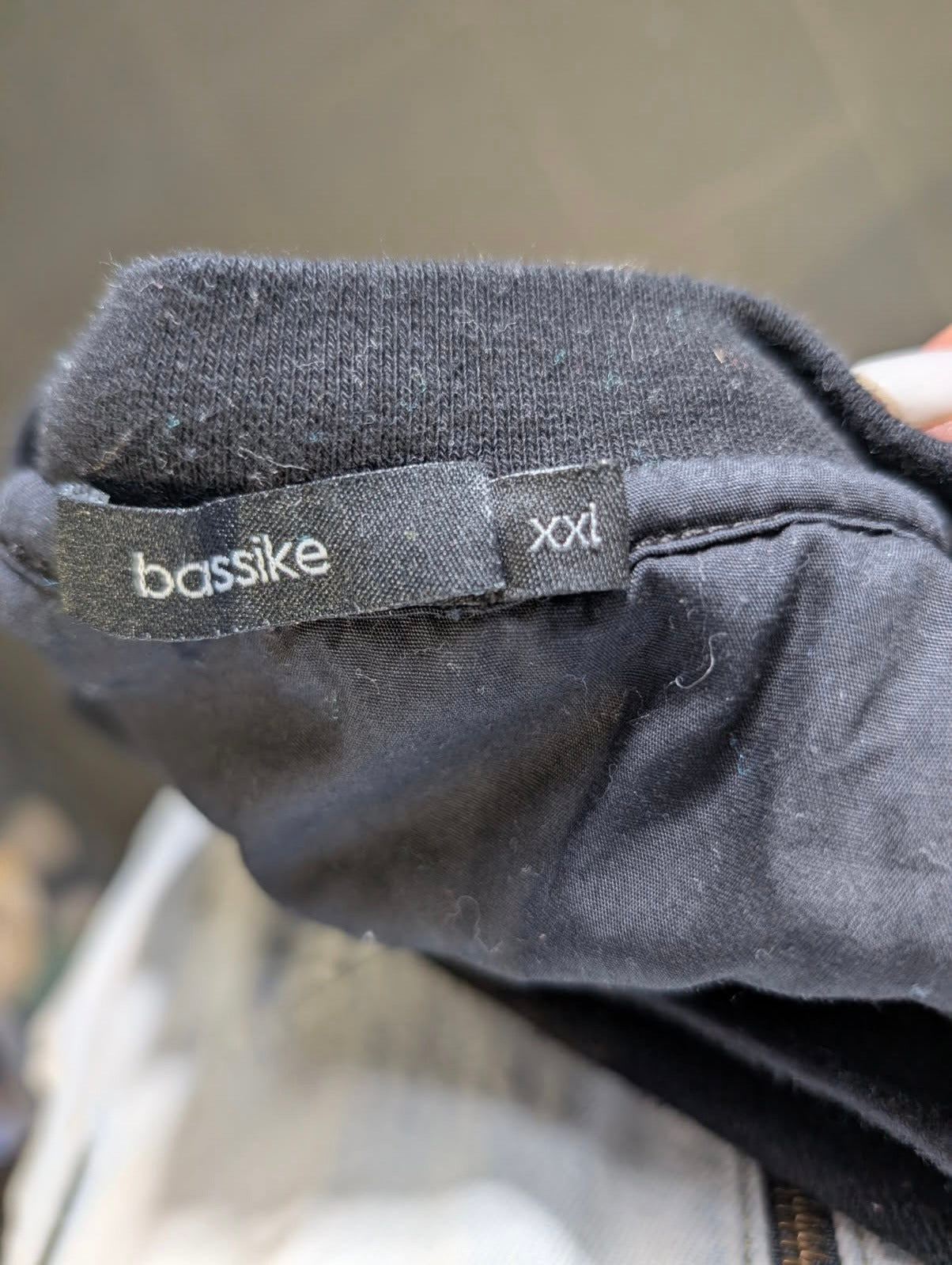 Bassike Men's Black Crewneck Sweatshirt with Zippered Chest Pocket - XXL - Image 3