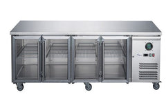 FED-X Commercial 4-Door Stainless Steel Under-Counter Fridge 553L - Image 2