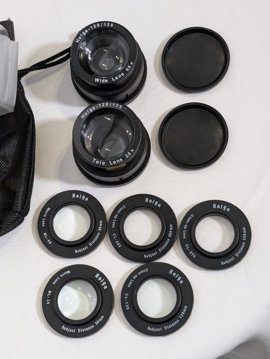 Holga Lens Set for 120/135 Cameras Wide Tele Macro Kit - Image 2