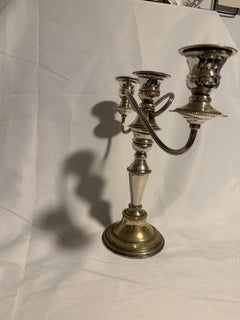 Vintage 3-Light Candelabra Silver Plated on Copper - Image 2
