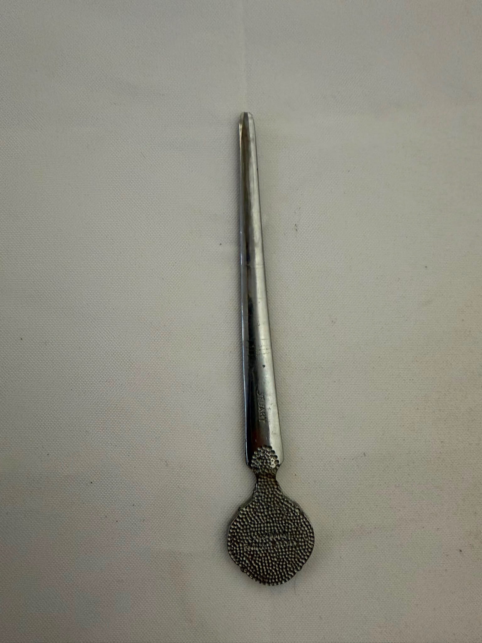 Stuart Crystal Letter Opener Silver Plated Vintage - Image 2