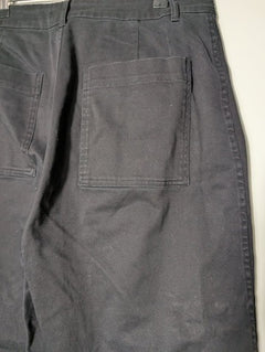 Assembly Label Wide-Leg Cropped Trousers Black Women's Size 12 - Image 2