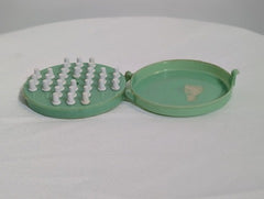 Vintage Pok-Et Solitaire Travel Board Game Green - Image 2