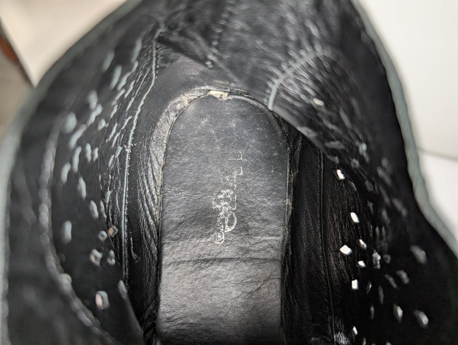 Urge Leather Cutout Ankle Boots Black EU 40 - Image 4