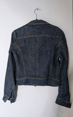 Workshop Denim Jacket - Classic Dark Blue Jean Jacket Size S - Image 2