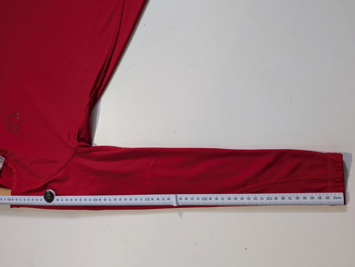 Ultra Compression Long Sleeve Athletic Shirt - Red Youth Size M (12) - Image 3
