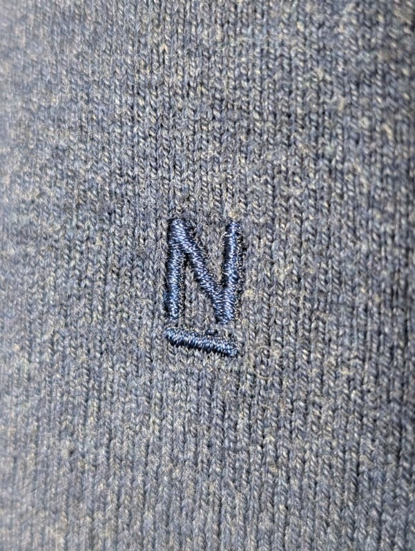 Nimble Men's Quarter-Zip Mock Neck Sweater - Blue Size Large - Image 3