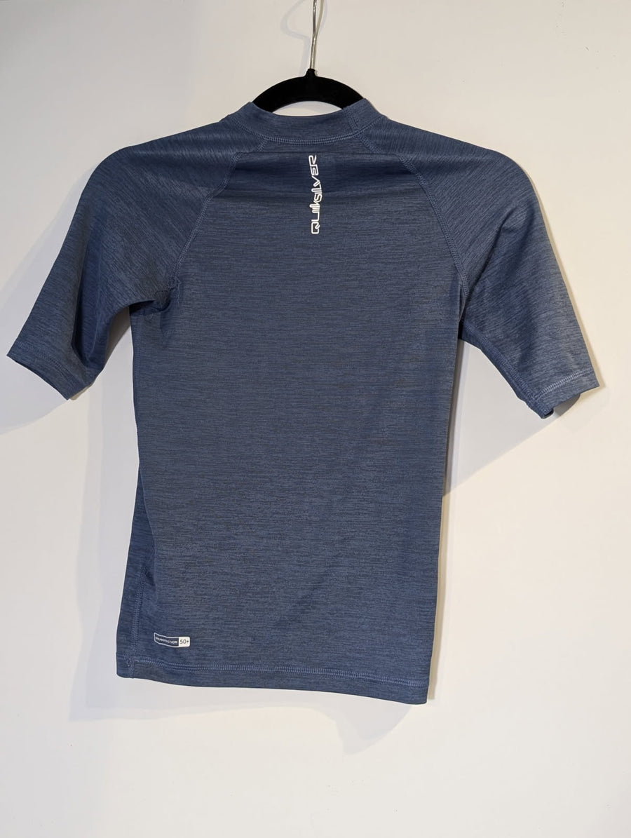 Quiksilver UPF 50+ Performance Rash Guard - Blue Athletic Shirt Size 12 - Image 2
