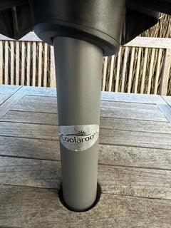 Coolaroo Outdoor Patio Umbrella Wind-Up Mechanism Grey - Image 2