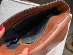 Ginger & Smart Leather Handbag Two-Tone Brown and Black - Image 2