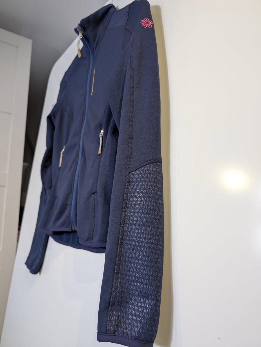 Wild Roses Women's Technical Polartec Fleece Jacket - Navy Blue - Image 3
