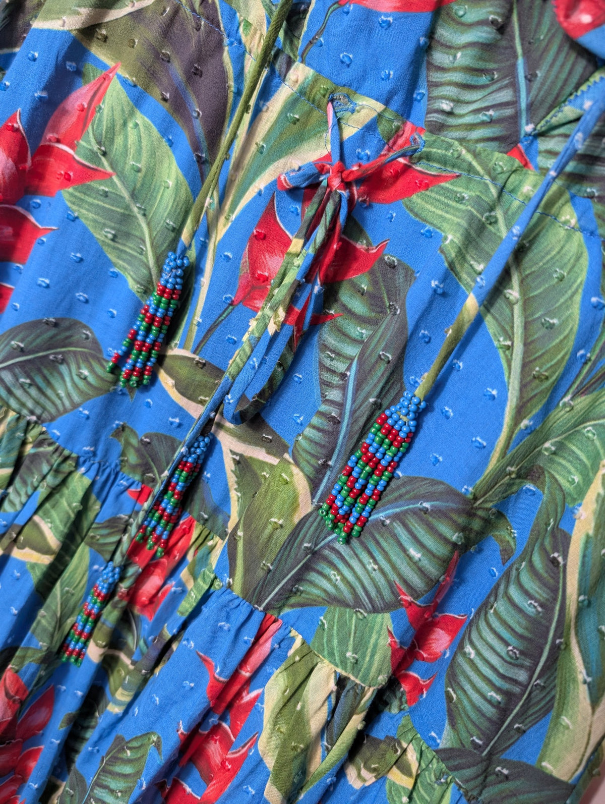 Farm Rio Dream Garden Mini Dress Tropical Floral Print Size S - Image 2