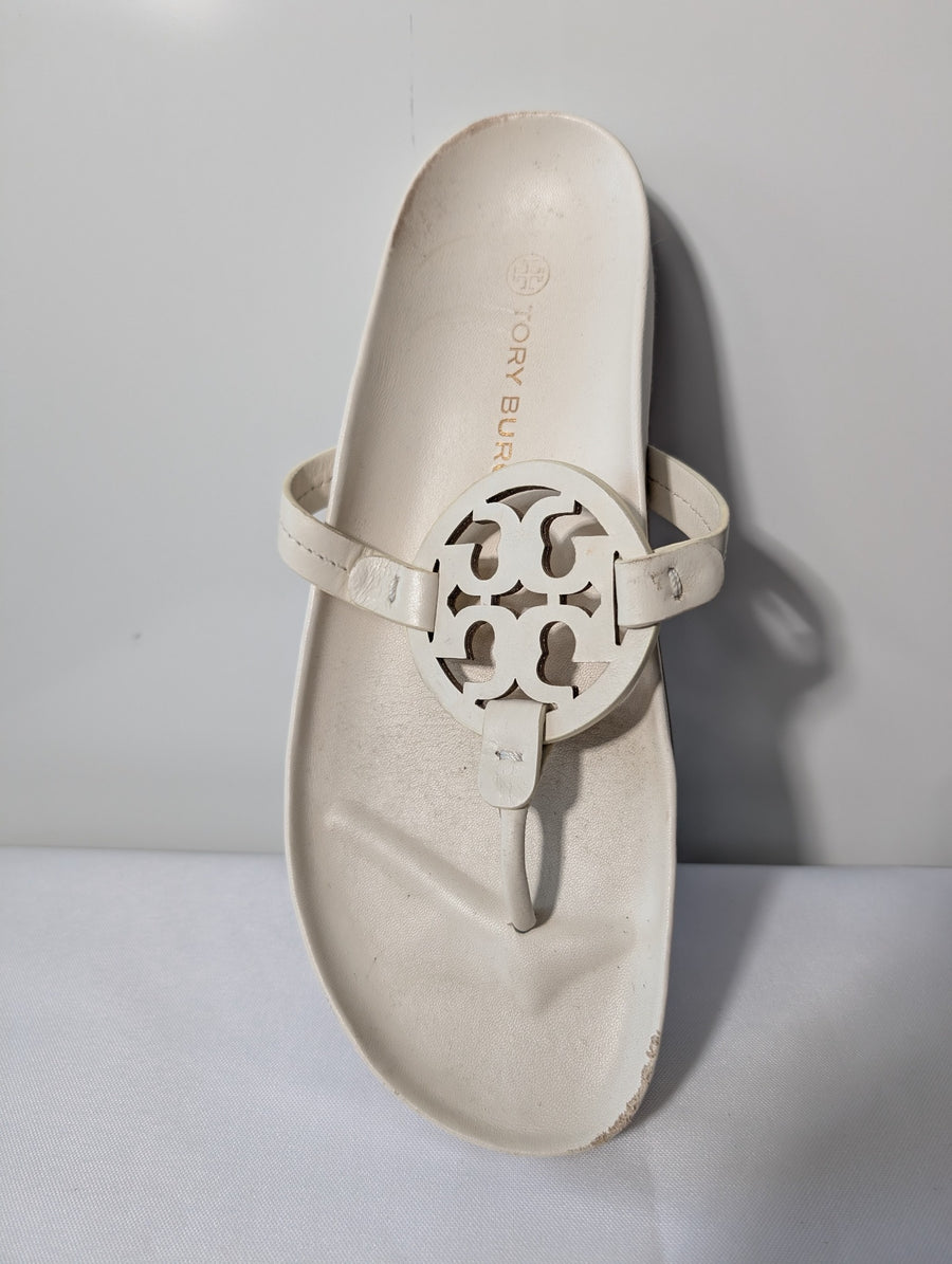 Tory Burch Miller Cloud Sandals Cream Women's US 10 - Image 2