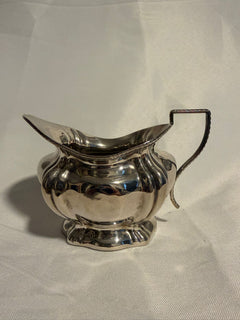Vintage Silver Plated Creamer Pitcher Scalloped Design - Image 2