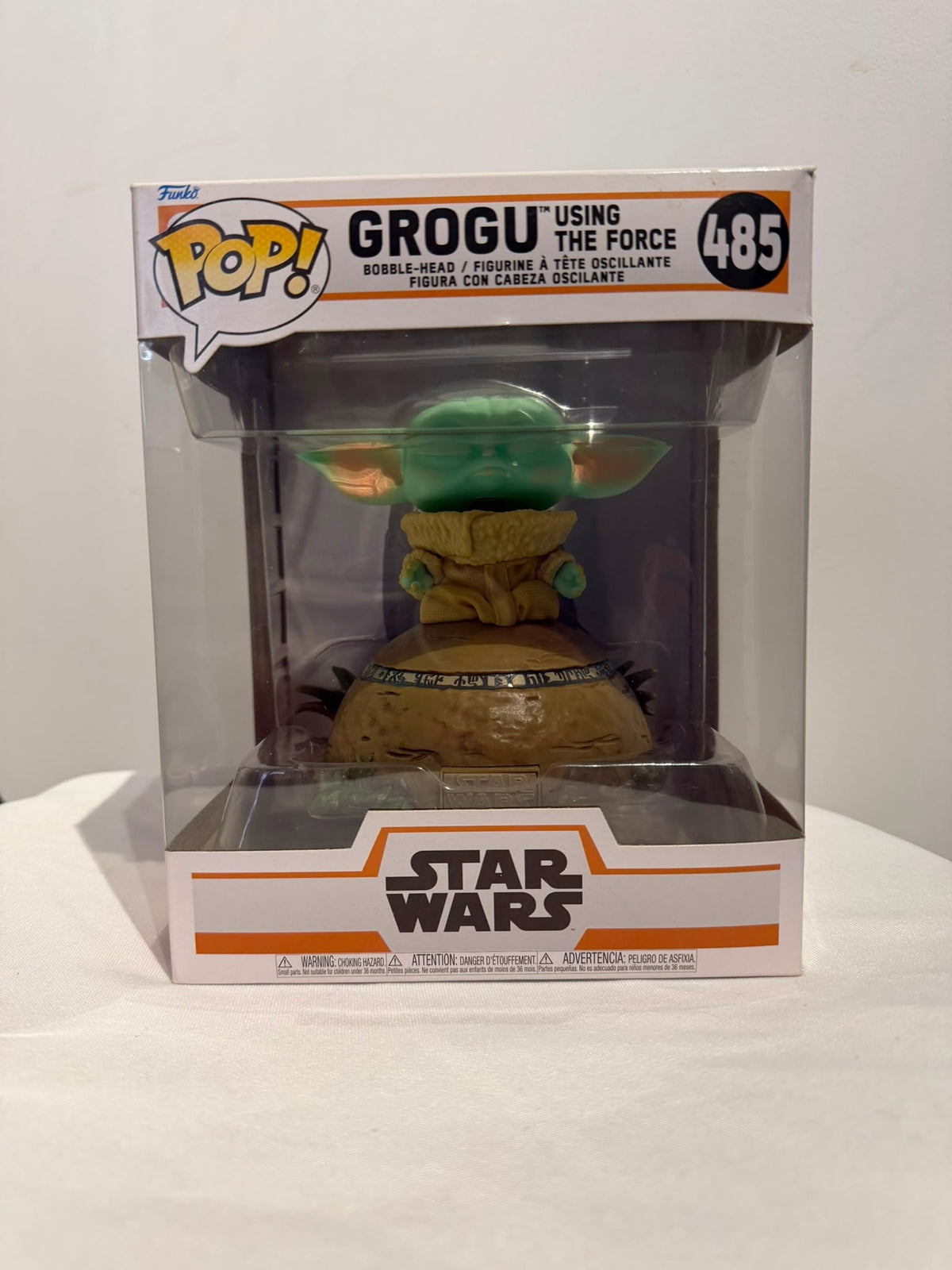 Funko Pop! Star Wars The Mandalorian Grogu Using The Force #485 - Image 1