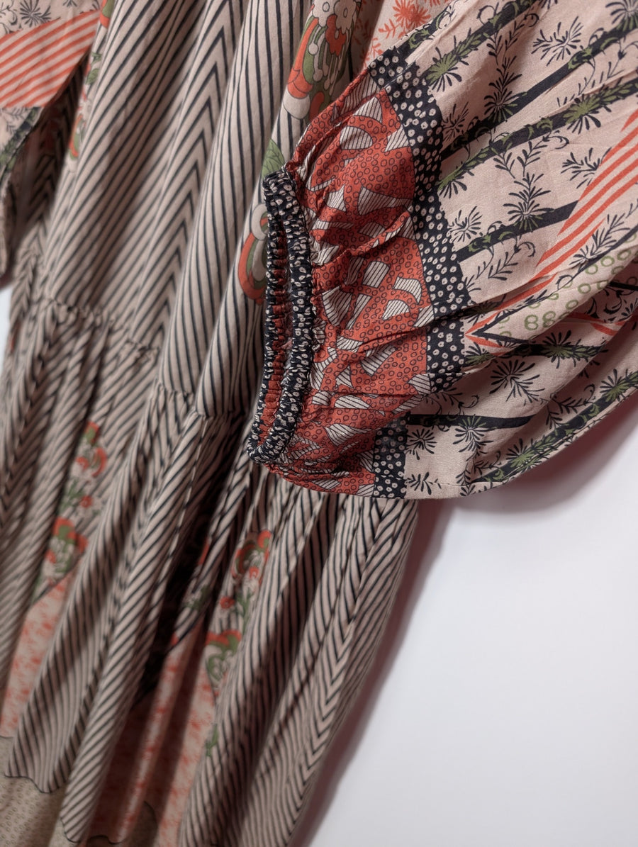 Mes Demoiselles Paris Iconoclaste Patchwork Maxi Dress Multicolour FR 38 - Image 2