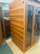 Home Wellness 2-Person Far Infrared Sauna Brown - Image 2
