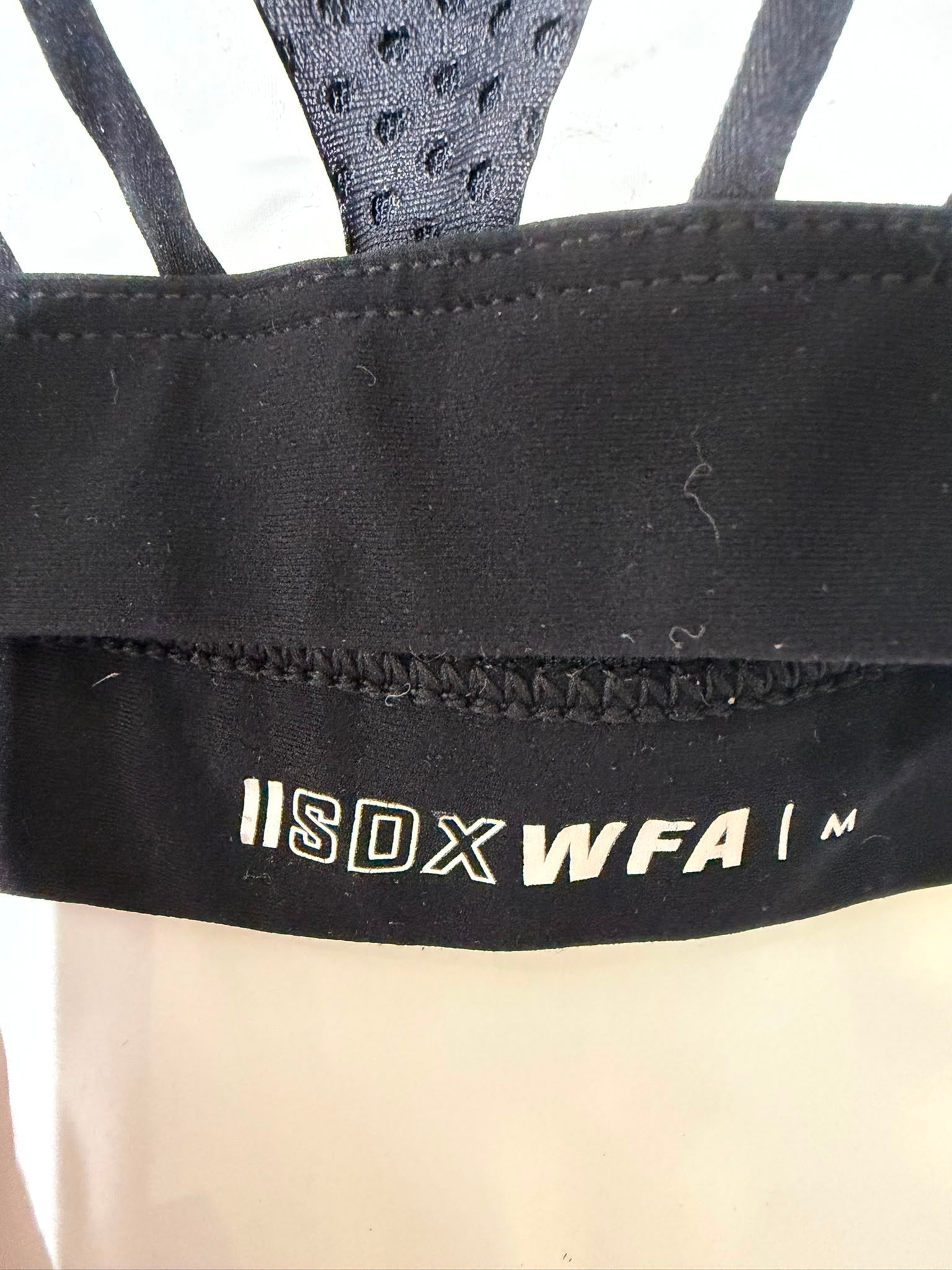 Adidas All Me 3-Stripes Sports Bra Black Size M - Image 2
