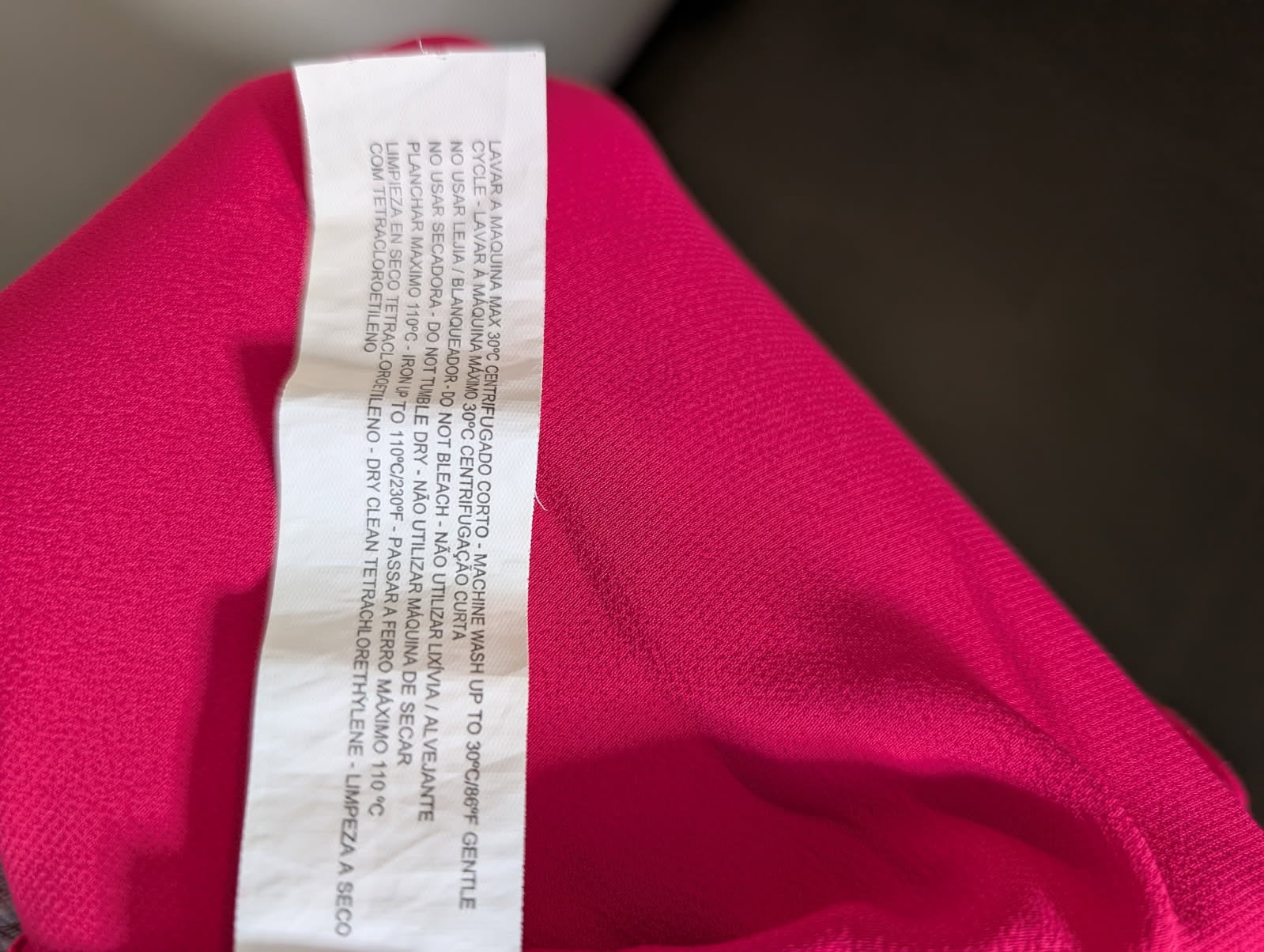 Zara Hot Pink Elastic Waist Trousers - Size M - Image 3