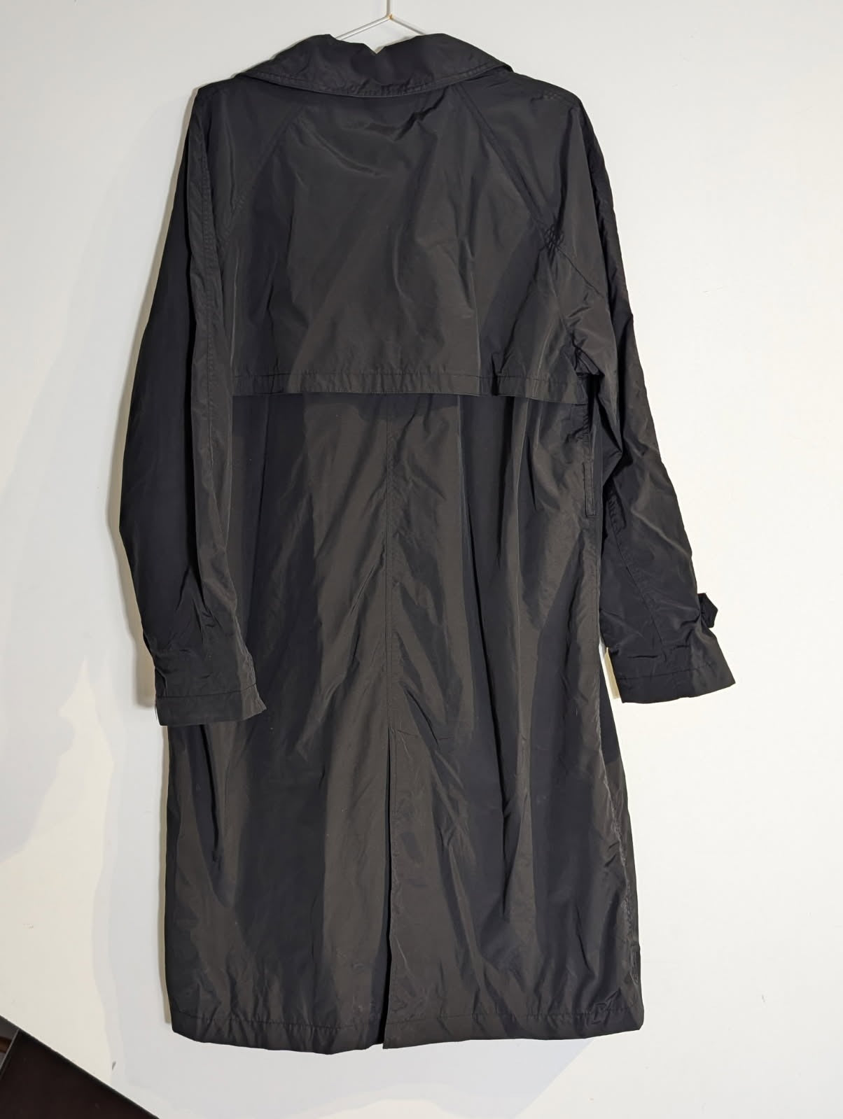 Massimo Dutti Double-Breasted Padded Trench Coat - Black Size L - Image 2