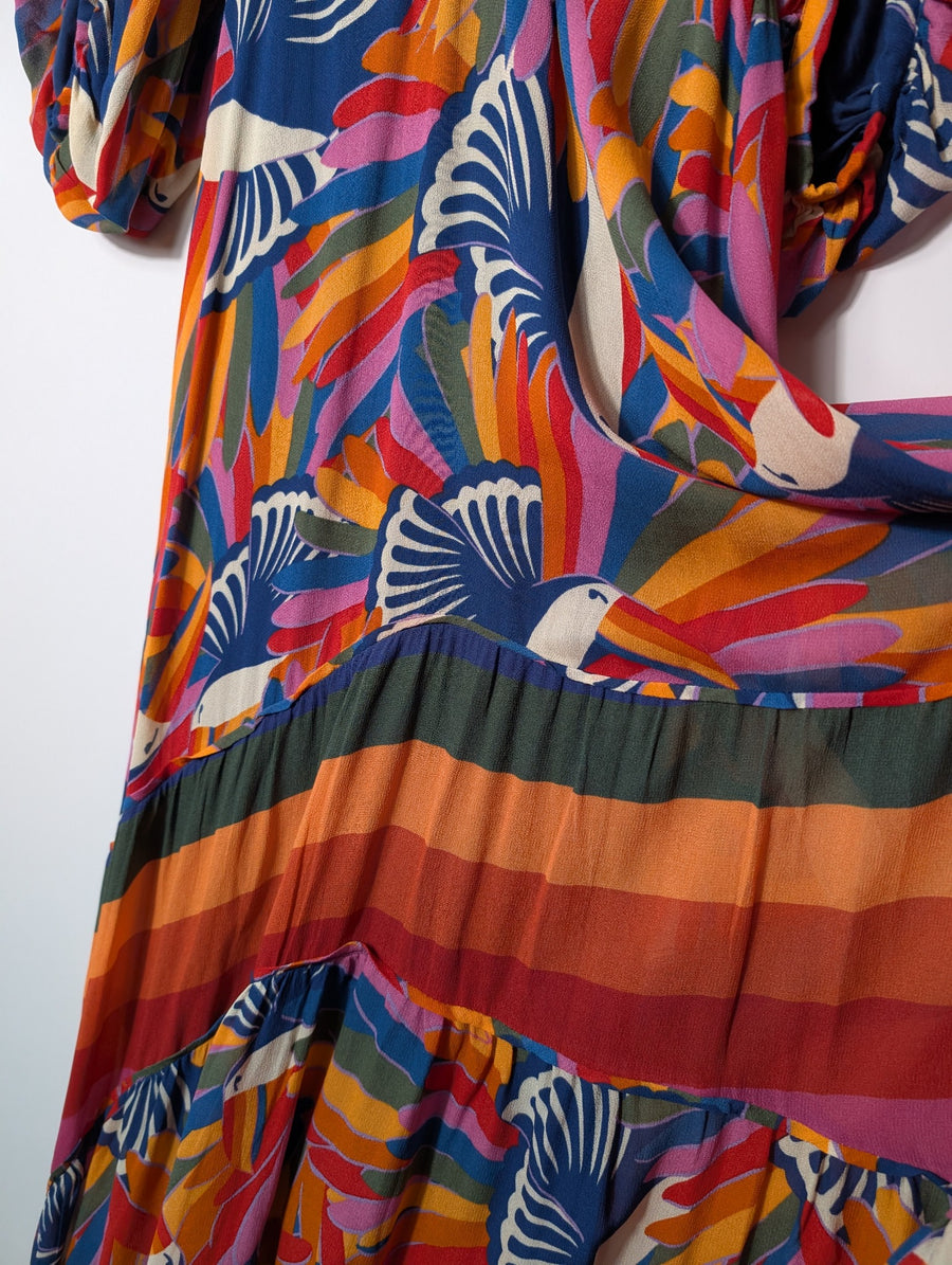 Farm Rio Mixed Prints Maxi Dress Multicolour Size S - Image 2