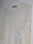 Isabel Marant Cream Lace Long Sleeve Blouse - Image 2