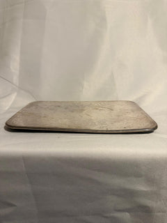 Vintage Silver Plated Rectangular Serving Tray Floral Engraved - Image 2