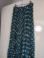 Zimmermann Pleated Midi Skirt Dark Green Polka Dot Size 1 - Image 2