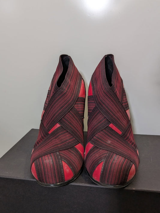 United Nude Eamz Elastic Heels - Red and Black - Image 2